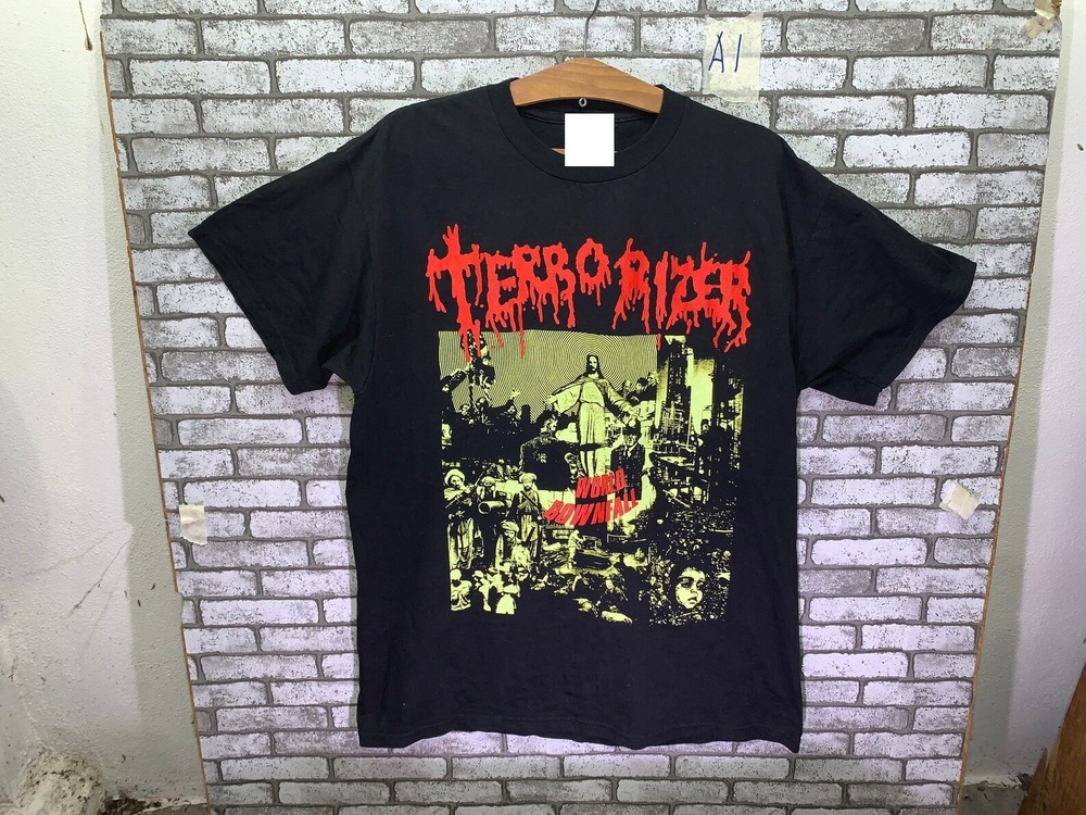 Terrorizer World Downfall American Grindcore Band Earache Records T-shirt